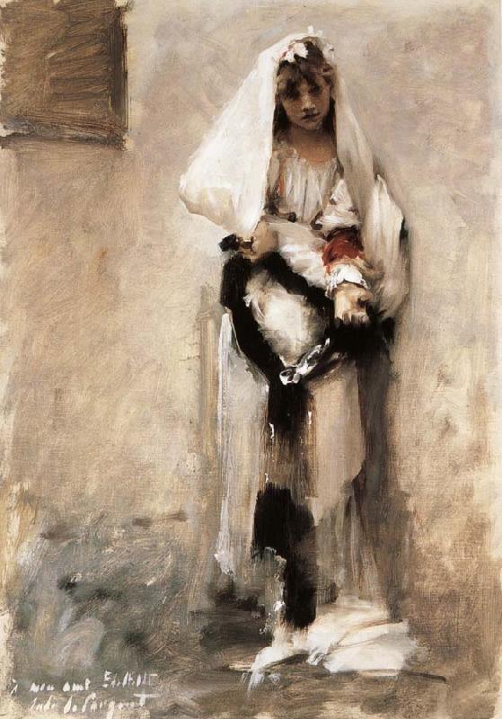 John Singer Sargent A beggarly girl China oil painting art